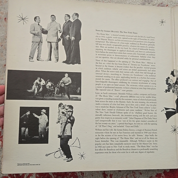 THE MUSIC MAN Original Broadway Cast Album 1957 Capitol WA0990 Robert Preston - Picture 2 of 13